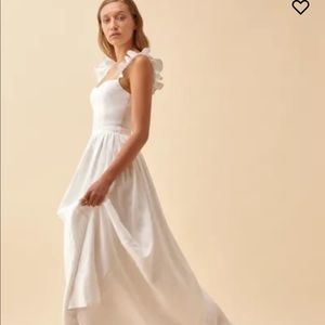 Reformation Vecchio Dress- White Size 8 NWT